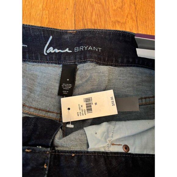 NWT Lane Bryant Size 18 Genius Fit Bermuda Jean Shorts 10" Inseam - Picture 5 of 5